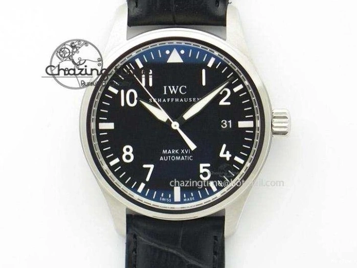 MIROTIME 0104 Supportive Big Pilot Real PR IW502003 Real Ceramic ZF 1:1 Best Edition On Black Calfskin Strap A51111 V 7238